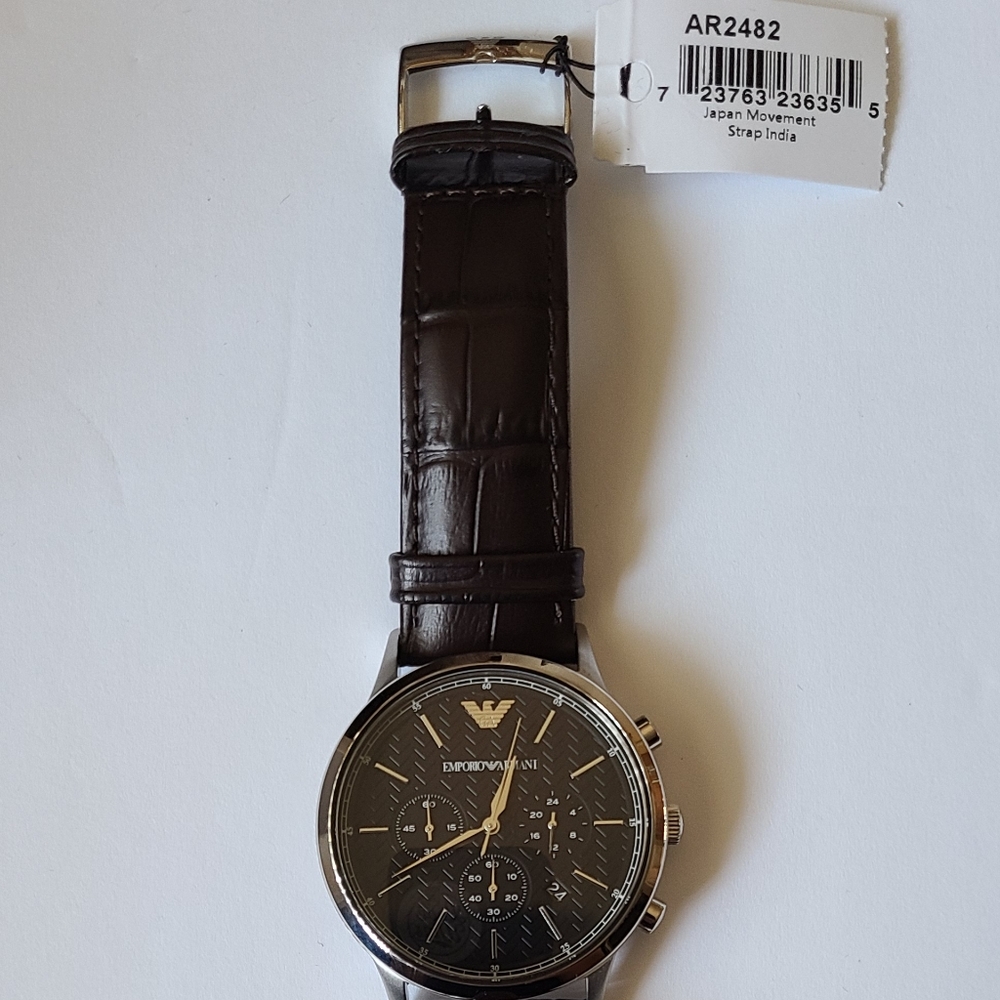 Emporio Armani Croc Embossed Band Watch NWT - Picture 5 of 7